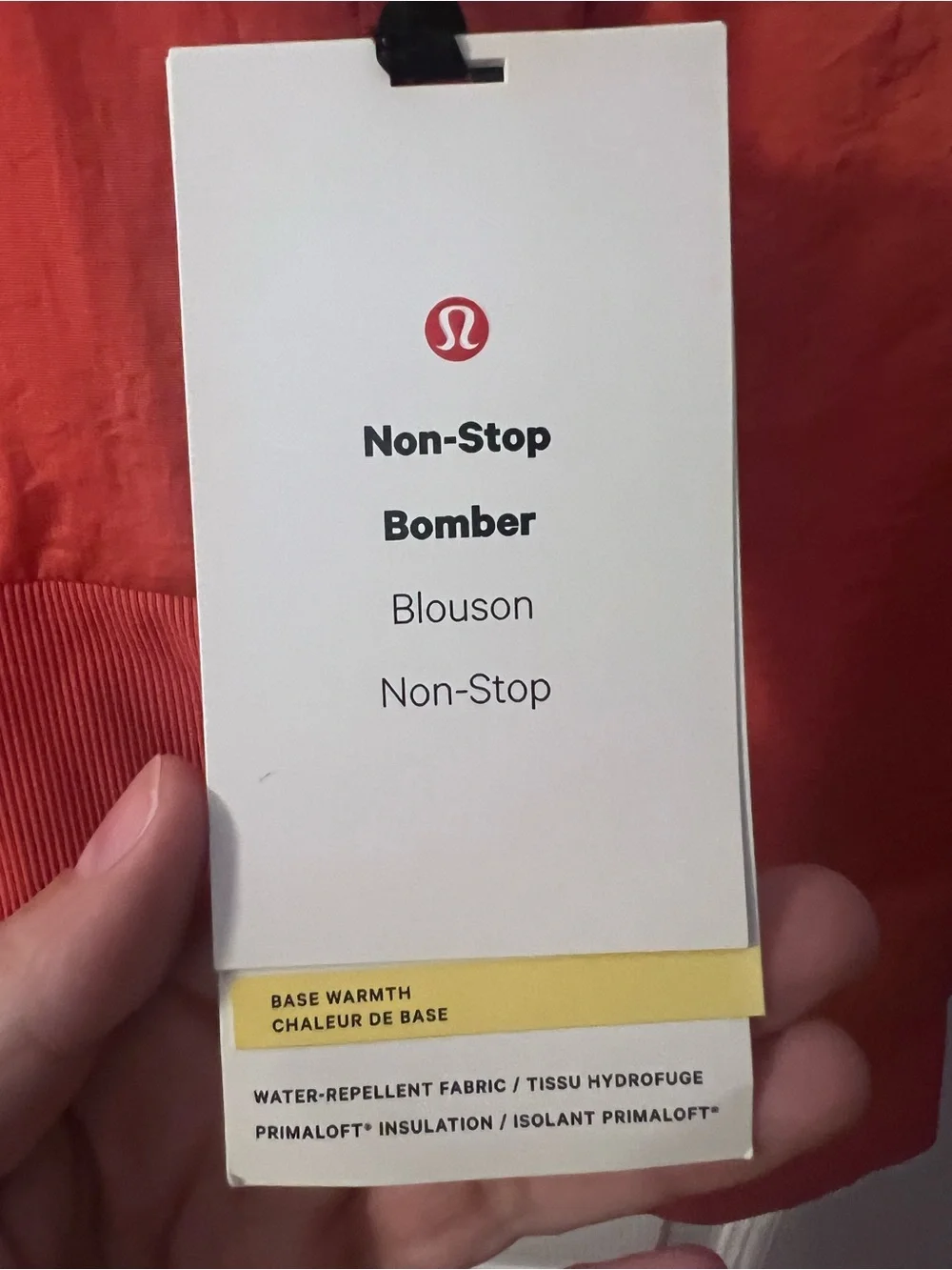 #843 NWT Lululemon Non-Stop Bomber Jacket Pale Raspberry Size 10 Reversible